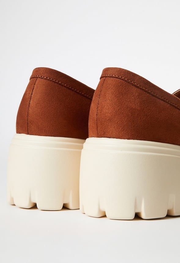 Elia Lug Sole Loafer Leather Brown Multi