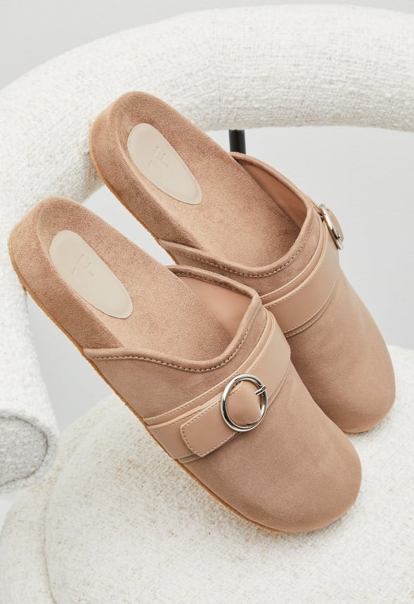 Albie Flat Slide Taupe