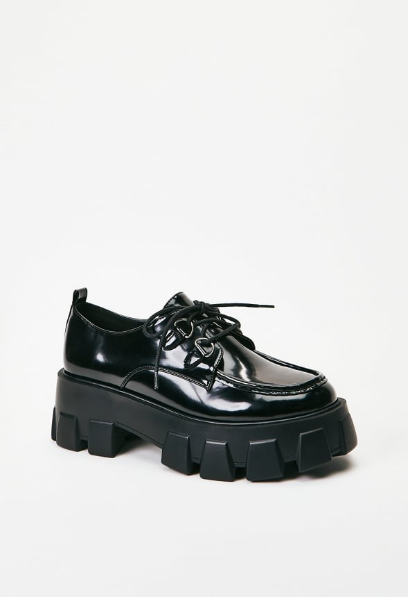 Maxie Lug Sole Flat Black