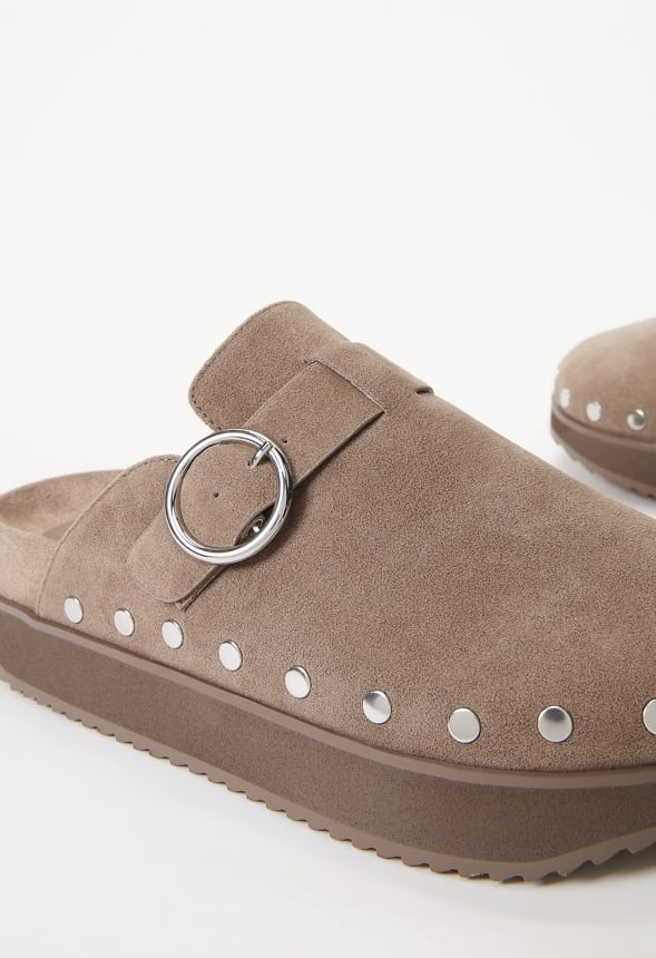 Odetta Mule Slide Taupe