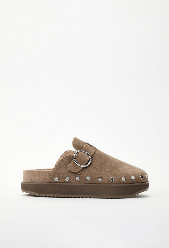 Odetta Mule Slide Taupe