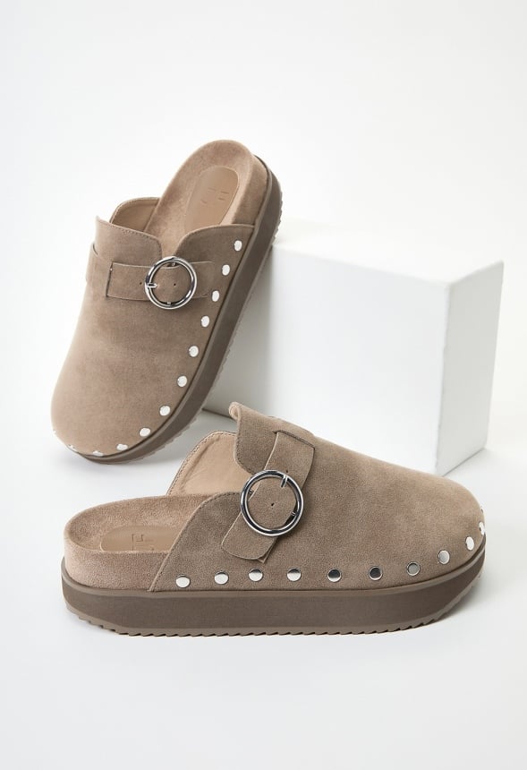 Odetta Mule Slide Taupe