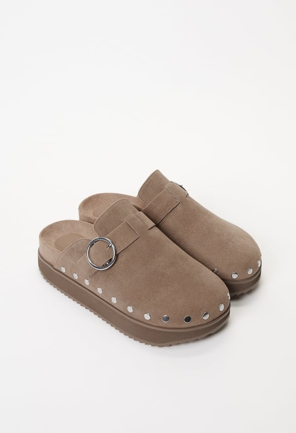 Odetta Mule Slide Taupe