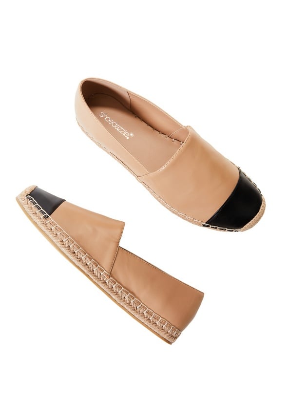 Christie Espadrille Flat New Nude/ Black