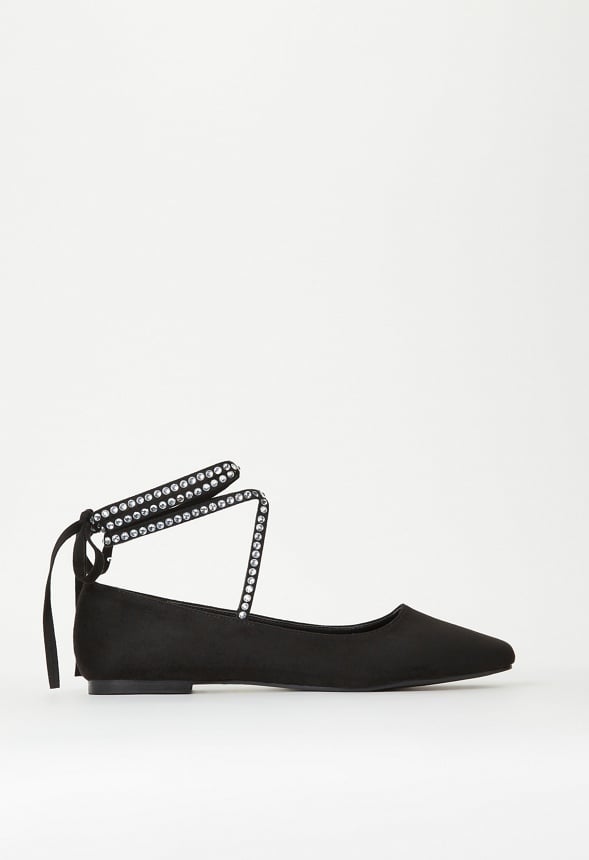 Jaci Ankle Strap Flat Black