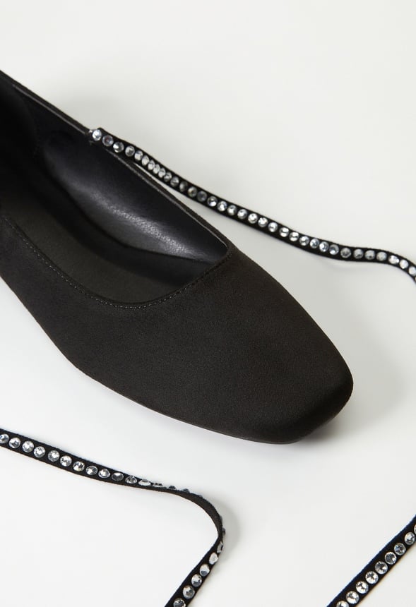 Jaci Ankle Strap Flat Black