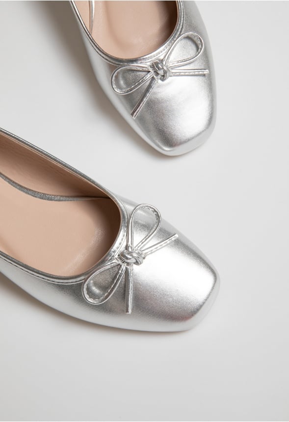 Luciana Ballet Flat Silver