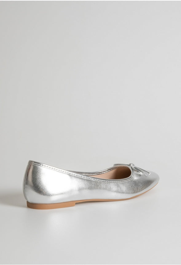 Luciana Ballet Flat Silver