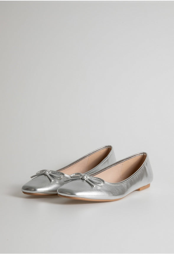 Luciana Ballet Flat Silver