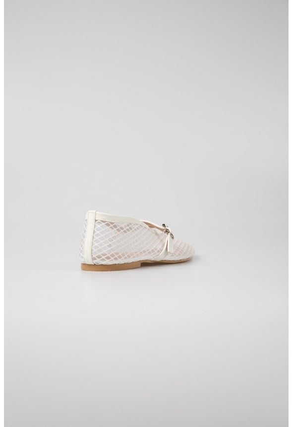 Arabella Ballet Flat  White