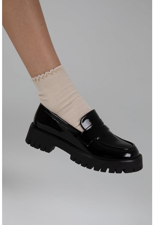 Evelyn Flat Loafer Black
