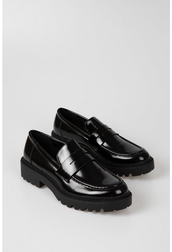 Luna Flat Loafer Black
