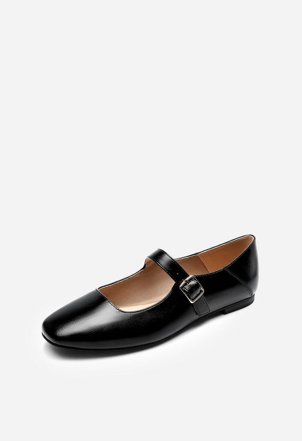 Mary Jane Flats Black