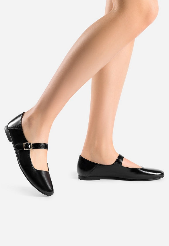 Mary Jane Flats Black