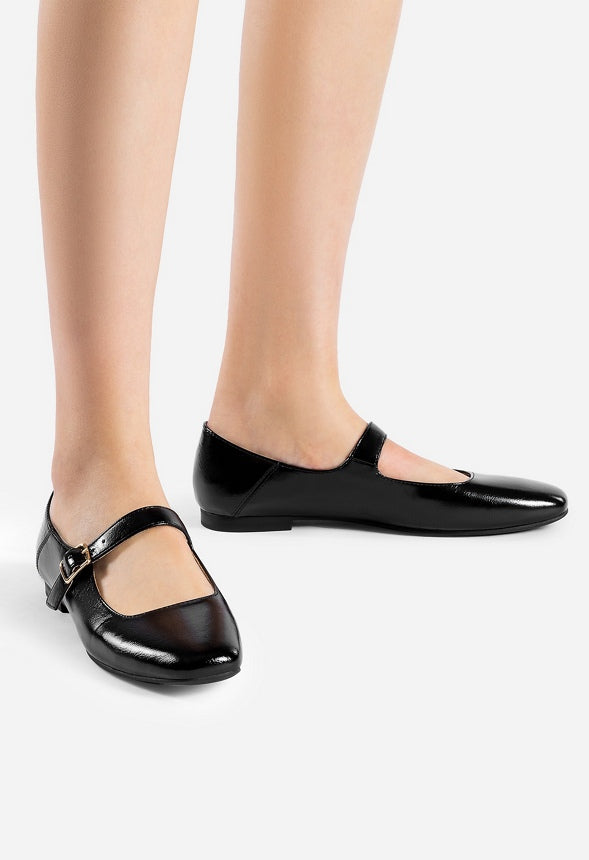 Mary Jane Flats Black