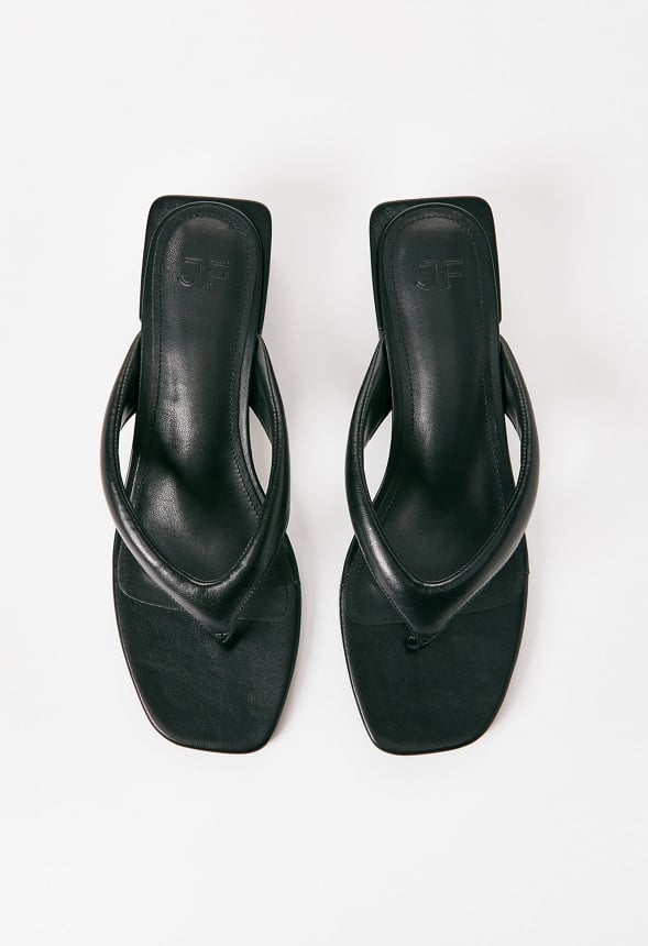 Aya Block Heeled Sandal Black