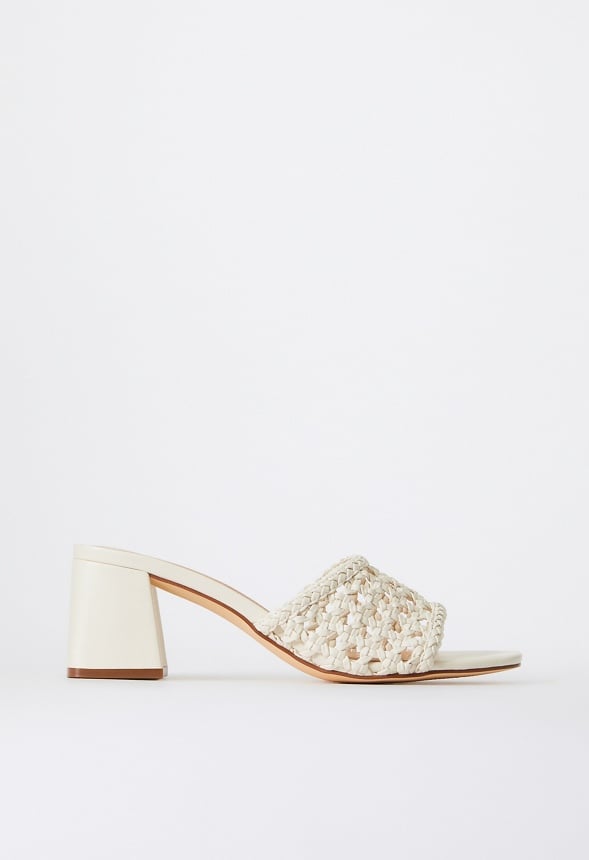 Harlowe Heeled Sandal Birch Woven