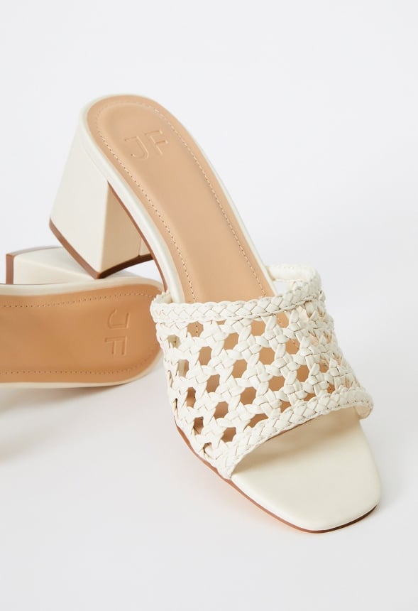 Harlowe Heeled Sandal Birch Woven
