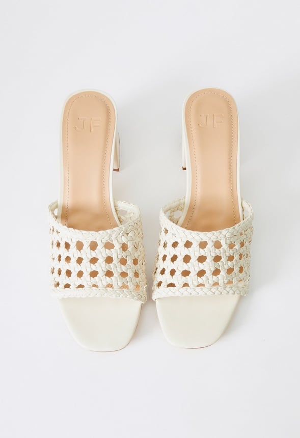 Harlowe Heeled Sandal Birch Woven