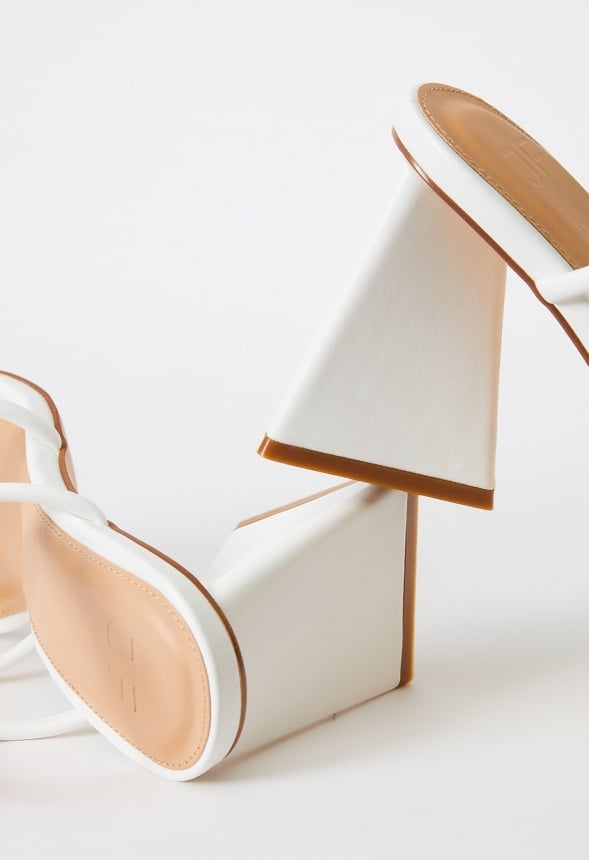 Aelia Gladiator Heeled Sandal Bright White