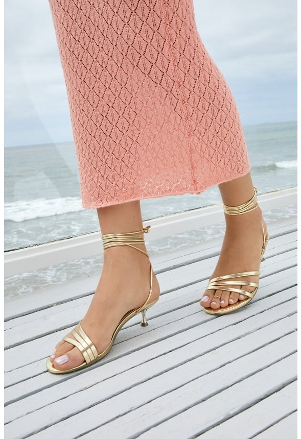 Jesamine Heeled Sandal Gold