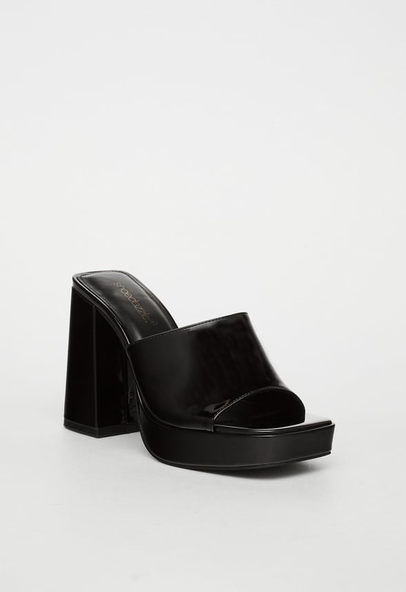 Madelyn Block Heeled Sandal Black