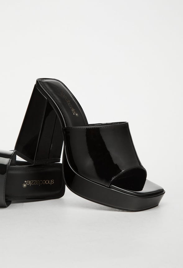 Madelyn Block Heeled Sandal Black