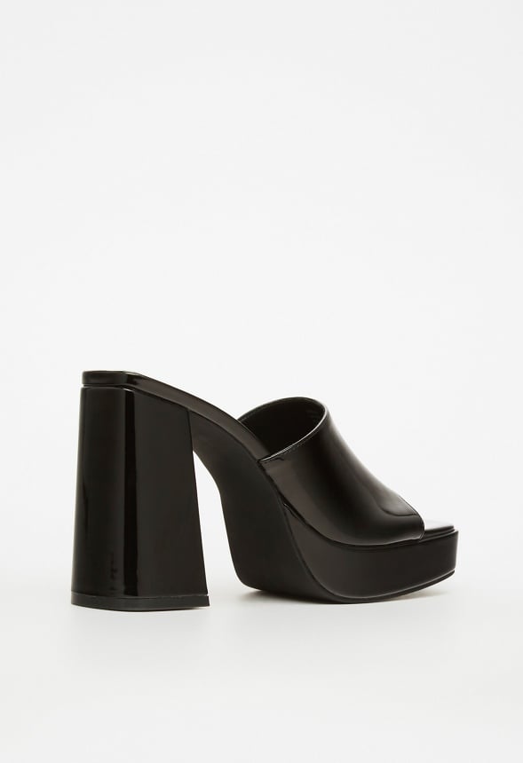 Madelyn Block Heeled Sandal Black