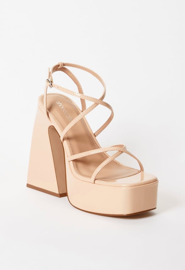 Haisley Platform Heeled Sandal New Nude