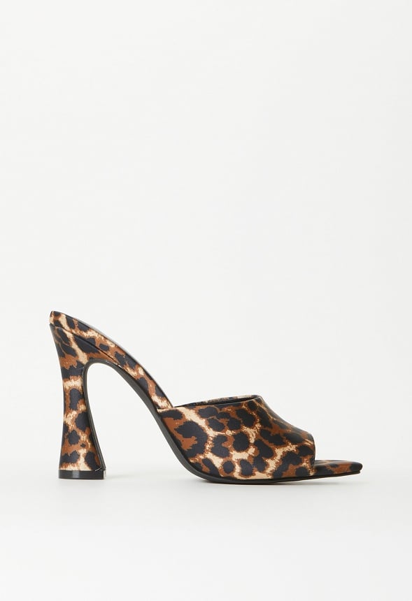 Mira Heeled Sandal Dark Leopard