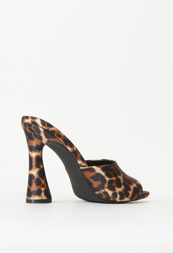 Mira Heeled Sandal Dark Leopard