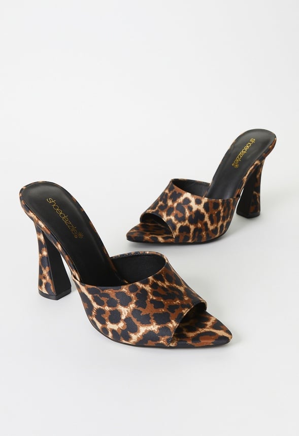 Mira Heeled Sandal Dark Leopard