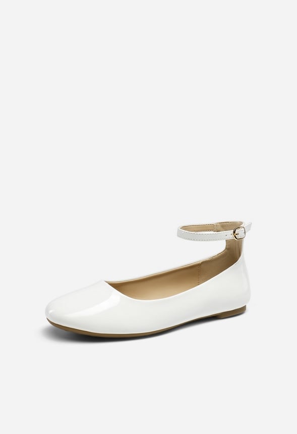 Comfortable Slip On Flats White