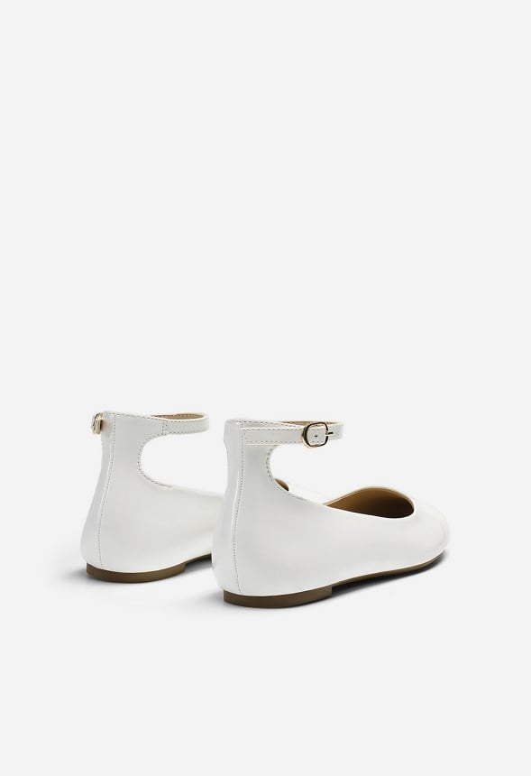 Comfortable Slip On Flats White