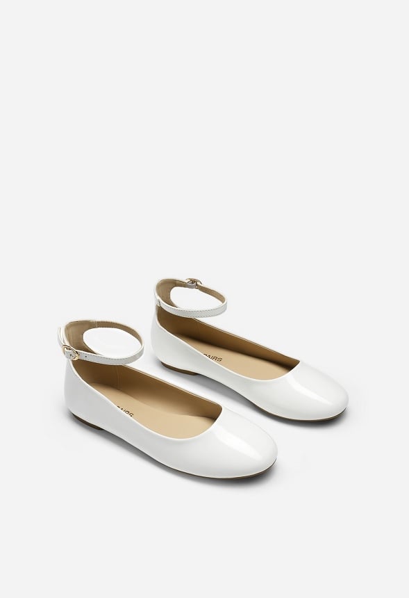 Comfortable Slip On Flats White