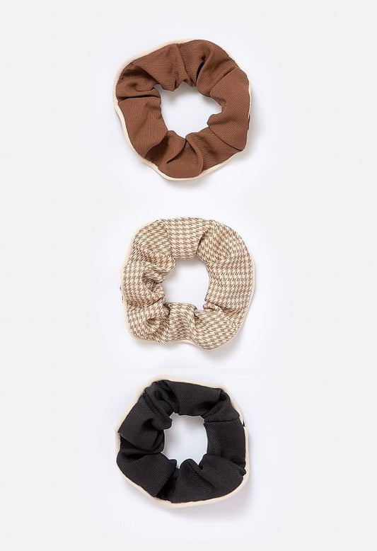 3-Pack Bella Of Brown Mix Hair Scruchies Brown Mix