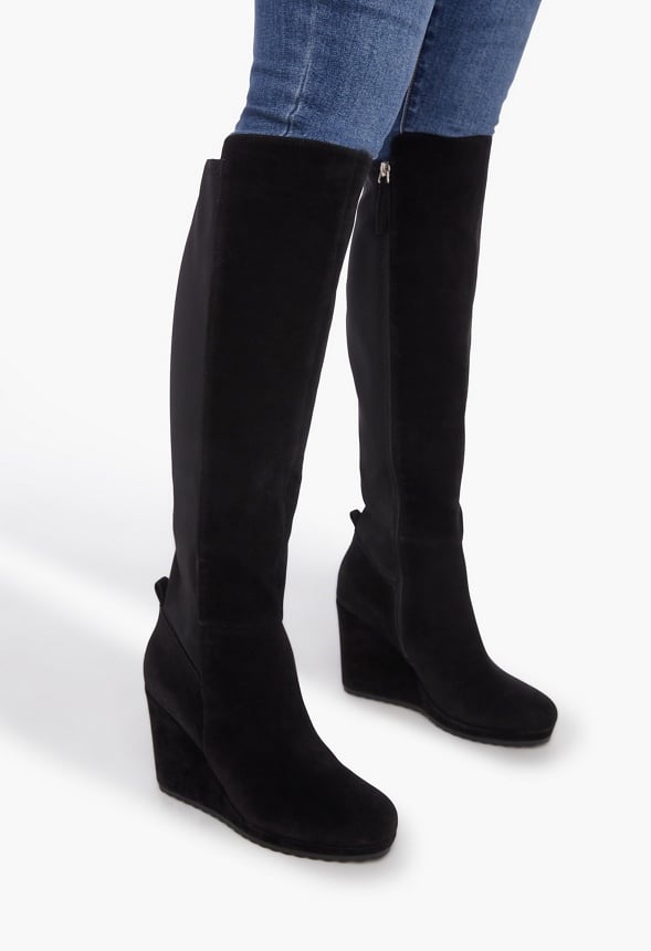 Claire Wedge Boot Black Caviar