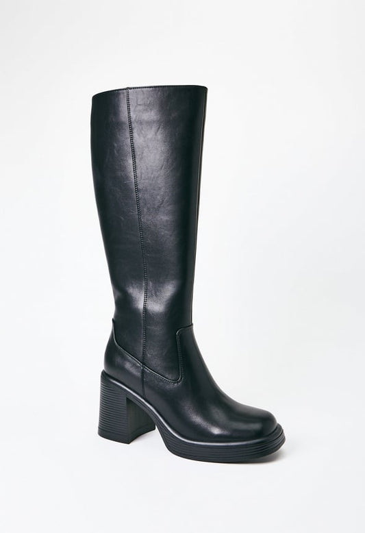 Romy Heeled Boot Black