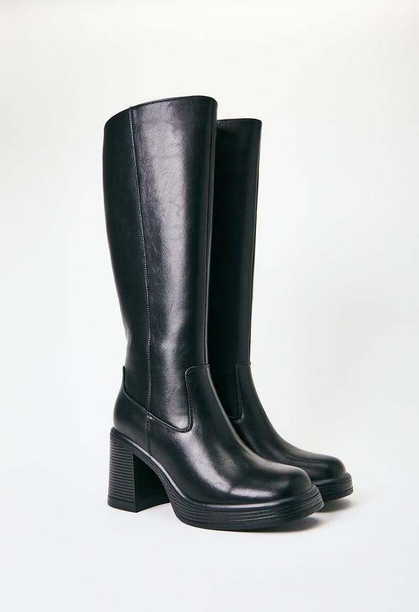 Romy Heeled Boot Black