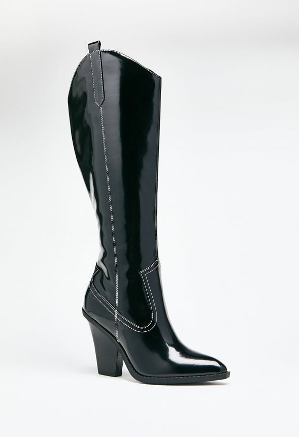 Bella Heeled Boot Black