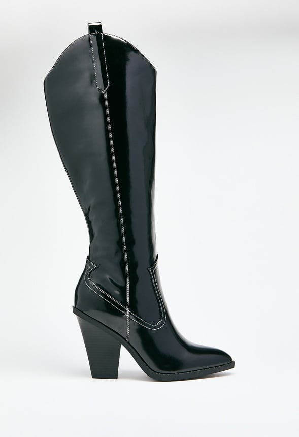 Bella Heeled Boot Black
