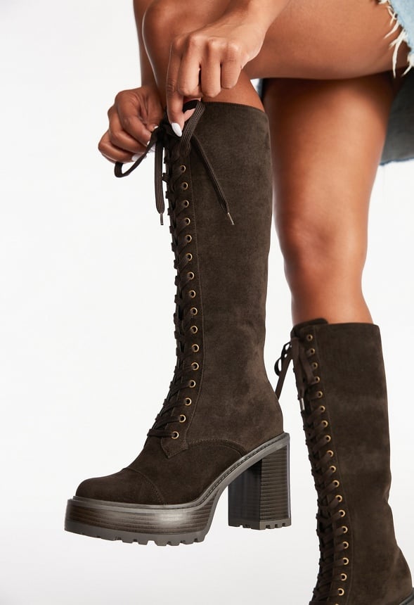 Kitt Lace Up Boot Coffee