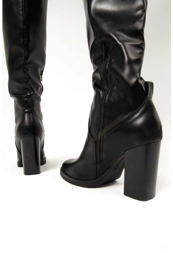 Jess Heeled Boot Black