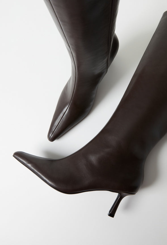 Emilia Stiletto Boot Cacao Brown