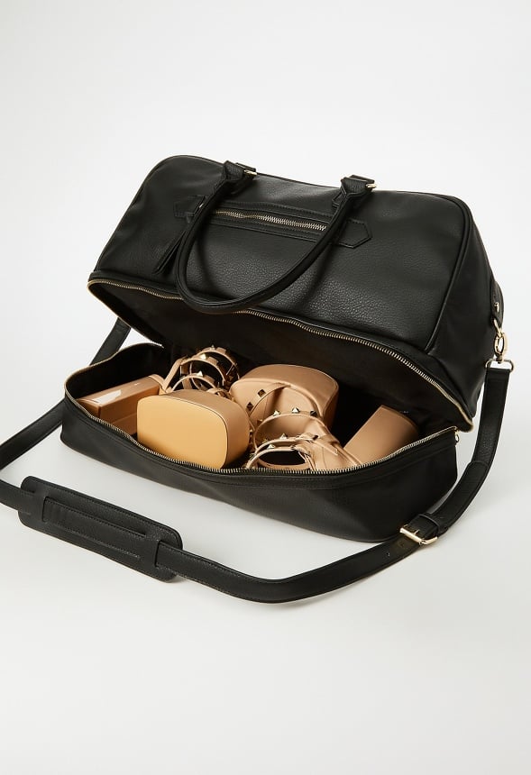 Multi Compartment Weekender Bag Black