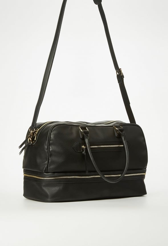 Multi Compartment Weekender Bag Black