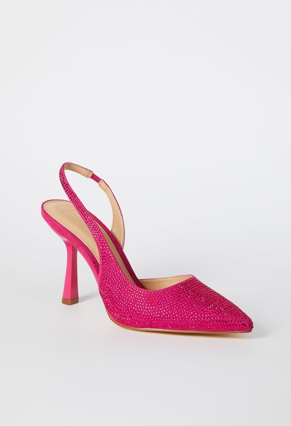 Brit Sling-Back Flared Court Fuchsia