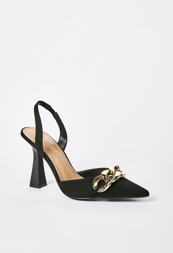 Gwyn Pointed Toe Court Black