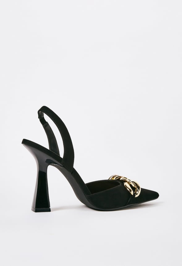 Gwyn Pointed Toe Court Black