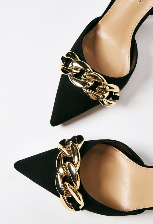 Gwyn Pointed Toe Court Black